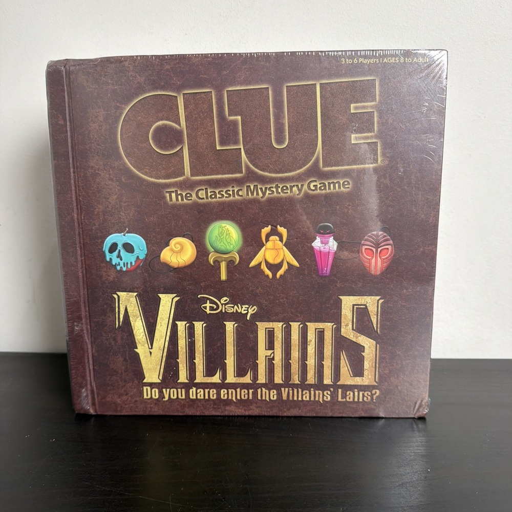 New Disney Villains Clue Hasbro Board Game Do You Dare Enter The Villains' Lairs